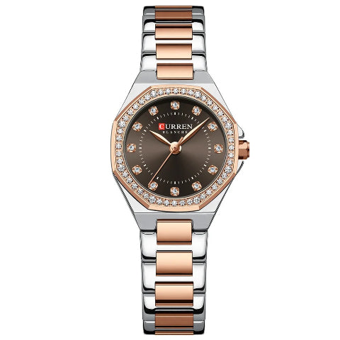 Curren Women's Sparkling Rhinestone Blanche Watch (Dial 2.1 cm) - CUR229